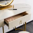 Mebel Elite Туалетний столик Ashley, бежево-золотий, ME.ASHLEY/BZ/ZL/B - Home Club, зображення 4
