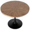 Mebel Elite Стол Lino 100 см, орех/чёрный, ME.LINO/O/S - Home Club, изображение 5