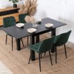 Mebel Elite Раздвижной стол Max 80–160 см, черный, W.MAX/CZ/S - Home Club, изображение 4
