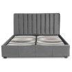 Mebel Elite Ліжко 160x200 Mari, велюрове, сіре, ME.MARI/160/CP/V/LOZ - Home Club, зображення 4
