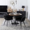 Mebel Elite Стул Elena, чёрный, плетеный, велюровый, ME.ELENA/CZ/V/K - Home Club, изображение 2