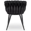 Mebel Elite Стул Elena, чёрный, плетеный, велюровый, ME.ELENA/CZ/V/K - Home Club, изображение 9
