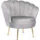 Mebel Elite Крісло Angel, сіре, велюрове, ME.ANGEL/P/V/FW - Home Club