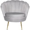 Mebel Elite Кресло Angel, серое, велюровое, ME.ANGEL/P/V/FW - Home Club, изображение 3