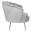 Mebel Elite Кресло Angel, серое, велюровое, ME.ANGEL/P/V/FW - Home Club, изображение 4