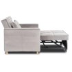Mebel Elite Розкладне крісло Solor, сіре велюрове, ME.SOLOR2/P/V/FW - Home Club, зображення 6