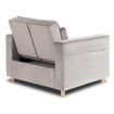 Mebel Elite Розкладне крісло Solor, сіре велюрове, ME.SOLOR2/P/V/FW - Home Club, зображення 10