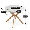Mebel Elite Стіл Lugo, розкладний, 90–190 см, білий/дуб, ME.LUGO/B/DREW/S - Home Club, зображення 9