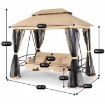 Mebel Elite Садовая качель Carmen, бежево-черная, ME.CARMEN/BZ/T/OGR/HUS - Home Club, изображение 12