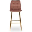 Mebel Elite Барный стул Ariel, розовый, велюровый, ME.ARIEL/R/ZL/V/H - Home Club, изображение 3