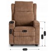 Mebel Elite Раскладной кресло Spencer, коричневый, из вельвета, ME.SPENCER/BR/SZTR/FW - Home Club, изображение 16