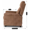 Mebel Elite Раскладной кресло Spencer, коричневый, из вельвета, ME.SPENCER/BR/SZTR/FW - Home Club, изображение 17