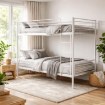 Mebel Elite Двухъярусная кровать Rodez 90x200 для детей, белого цвета, ME.RODEZ/90/B/LOZP - Home Club, изображение 2