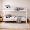 Mebel Elite Двухъярусная кровать Rodez 90x200 для детей, белого цвета, ME.RODEZ/90/B/LOZP - Home Club, изображение 3