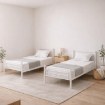 Mebel Elite Двухъярусная кровать Rodez 90x200 для детей, белого цвета, ME.RODEZ/90/B/LOZP - Home Club, изображение 4