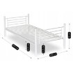 Mebel Elite Двухъярусная кровать Rodez 90x200 для детей, белого цвета, ME.RODEZ/90/B/LOZP - Home Club, изображение 8