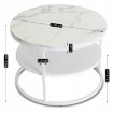 Mebel Elite Столик Best «Білий мармур», ME.BEST/BM/B/L - Home Club, зображення 7