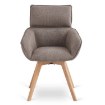 Mebel Elite Вращающееся кресло Dias, коричневое, ME.DIAS/BR/T/K - Home Club, изображение 6