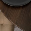 Mebel Elite Стол Lauren 80 см, орех/чёрный, ME.LAUREN/O/CZ/S80 - Home Club, изображение 4