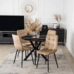 Mebel Elite Стол Lauren 80 см, орех/чёрный, ME.LAUREN/O/CZ/S80 - Home Club, изображение 5