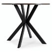 Mebel Elite Стол Lauren 80 см, орех/чёрный, ME.LAUREN/O/CZ/S80 - Home Club, изображение 6