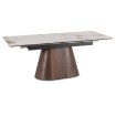 Mebel Elite Стол Lizbona, керамический, раскладной, 160–200 см, белый мрамор/орех, ME.LIZBONA/BM/O/CER/S160-200 - Home Club, изображение 8