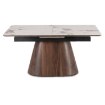 Mebel Elite Стол Lizbona, керамический, раскладной, 160–200 см, белый мрамор/орех, ME.LIZBONA/BM/O/CER/S160-200 - Home Club, изображение 9
