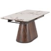 Mebel Elite Стол Lizbona, керамический, раскладной, 160–200 см, белый мрамор/орех, ME.LIZBONA/BM/O/CER/S160-200 - Home Club, изображение 10