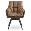 Mebel Elite Вращающееся кресло Isla, коричневое, ME.ISLA/BR/T/CAP/V/CZ/K - Home Club, изображение 6