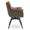 Mebel Elite Вращающееся кресло Isla, коричневое, ME.ISLA/BR/T/CAP/V/CZ/K - Home Club, изображение 7