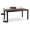 Mebel Elite Садовий стіл Argos 160–260 см, горіх/чорний, ME.ARGOS/160-260/O/CZ/OGR/S - Home Club, зображення 10