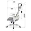 Mebel Elite Вращающееся кресло Caret 2, эргономичное, серого цвета, ME.CARET2/P/T/FO - Home Club, изображение 12