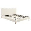 Mebel Elite Ліжко 160x200 Izmir, кремове, з тканини букле, ME.IZMIR/160/KR/TB/LOZ - Home Club, зображення 5