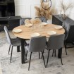 Mebel Elite Стол Harry, раскладной, 102–142 см, дуб Artisan/чёрный, W.HARRY/DA/CZ/S - Home Club, изображение 3