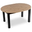 Mebel Elite Стол Harry, раскладной, 102–142 см, дуб Artisan/чёрный, W.HARRY/DA/CZ/S - Home Club, изображение 7