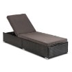 Mebel Elite Садовое кресло Largo, чёрный/коричневый, из технороттанга, ME.LARGO/CZ/RT/OGR/LEZ - Home Club