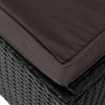 Mebel Elite Садовое кресло Largo, чёрный/коричневый, из технороттанга, ME.LARGO/CZ/RT/OGR/LEZ - Home Club, изображение 6