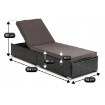 Mebel Elite Садовое кресло Largo, чёрный/коричневый, из технороттанга, ME.LARGO/CZ/RT/OGR/LEZ - Home Club, изображение 8