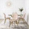 Mebel Elite Стул Lucky кремового цвета из велюра, ME.LUCKY/KR/ZL/V/K - Home Club, изображение 2