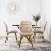 Mebel Elite Стул Lucky кремового цвета из велюра, ME.LUCKY/KR/ZL/V/K - Home Club, изображение 3