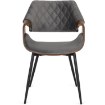Mebel Elite Стілець Dakota, сірий/горіх, велюровий, ME.DAKOTA/P/O/V/K - Home Club, зображення 3