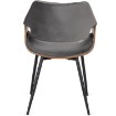 Mebel Elite Стілець Dakota, сірий/горіх, велюровий, ME.DAKOTA/P/O/V/K - Home Club, зображення 5