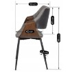 Mebel Elite Стілець Dakota, сірий/горіх, велюровий, ME.DAKOTA/P/O/V/K - Home Club, зображення 7