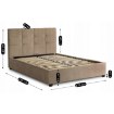 Mebel Elite Ліжко 160x200 Tinga, велюрове, бежеве, ME.TINGA/160/BZ/V/LOZZPOJ - Home Club, зображення 11