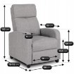 Mebel Elite Розкладне крісло Danny, сіре, ME.DANNY2/JP/T/FW - Home Club, зображення 9