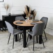 Mebel Elite Стол Harry, раскладной, 102–142 см, дуб Craft/чёрный, W.HARRY/DC/CZ/S - Home Club, изображение 3
