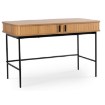 Mebel Elite Письменный стол Trish 120 см с рифленой поверхностью, дуб, ME.TRISH/D/B120 - Home Club