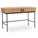 Mebel Elite Письменный стол Trish 120 см с рифленой поверхностью, дуб, ME.TRISH/D/B120 - Home Club