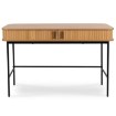 Mebel Elite Письменный стол Trish 120 см с рифленой поверхностью, дуб, ME.TRISH/D/B120 - Home Club, изображение 5
