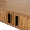Mebel Elite Письменный стол Trish 120 см с рифленой поверхностью, дуб, ME.TRISH/D/B120 - Home Club, изображение 6